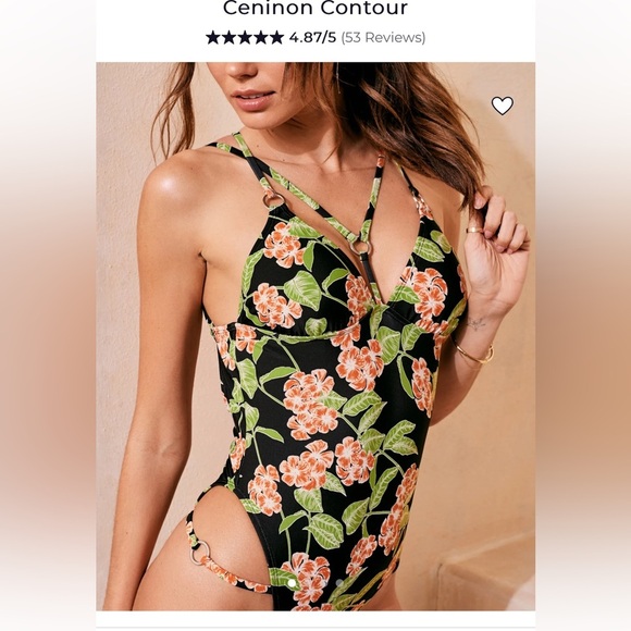 Floral Women’s Strappy One Piece - Picture 1 of 6